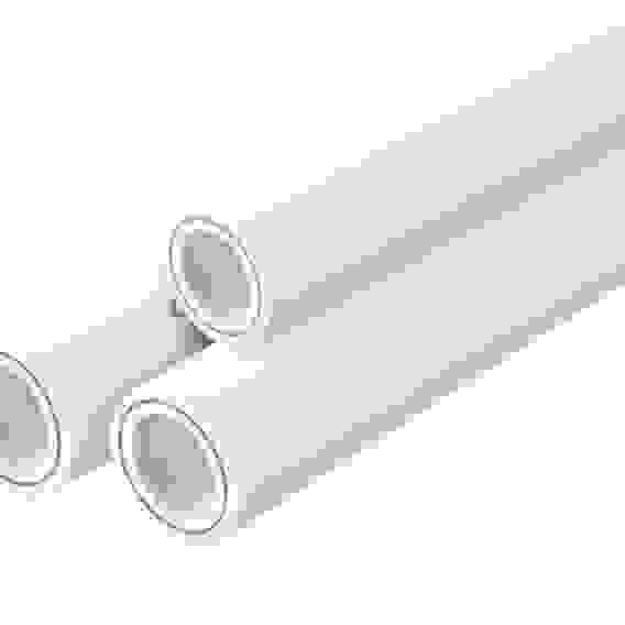 Труба армированная ALUMINIUM, SDR 6 PN25, ø 50х8,3 мм (24) (Valfex), 4м БЕЛАЯ