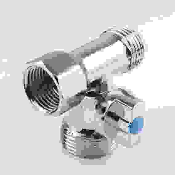 Кран шаровой для быт приборов 1/2"мх3/4"рх1/2"р 1040 Aquasfera