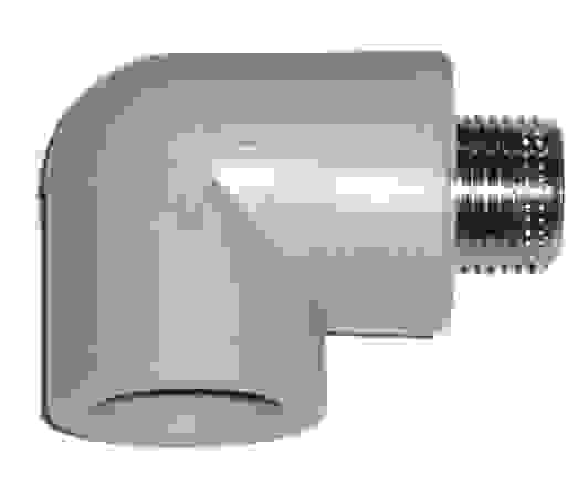 Угольник переходной с наружной резьбой 20*1/2 Valfex серый