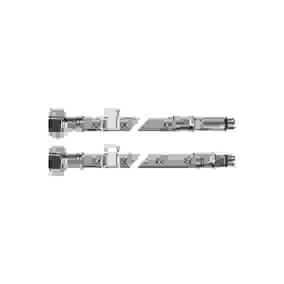 Подводка гибкая для воды сталь M10-H1/2 L=0,4м пара д/смес AQUALINE 04831