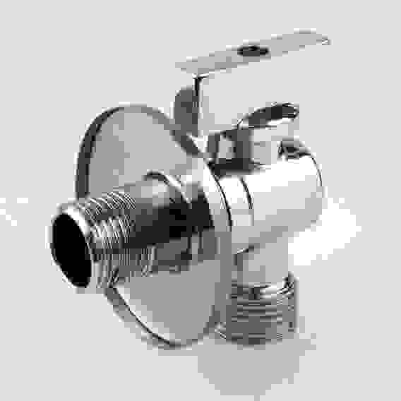 Кран шаровой угловой 1/2"нр х 3/4"нр для стиральных машин с отражателем, 1042 Aquasfera