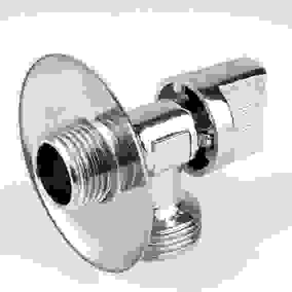 Кран шаровой угловой 1/2"нр х 3/4"нр для стиральных машин, 1044 Aquasfera