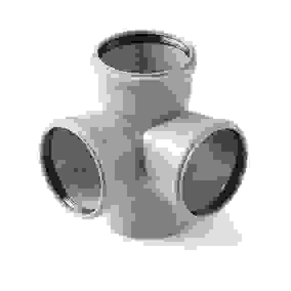 Крестовина двухпл.110/110/50 прав. вн.канализ. (25) VALFEX