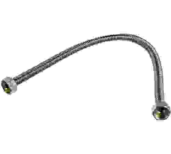 Подводка гибкая для воды нержавеющая оплетка 1/2" Г-Ш L=0,5 М AQUALINE 04818