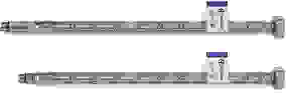 Подводка гибкая д/смес нерж М10-Н1/2 L=1м нерж/г пара AQUALINE 04835