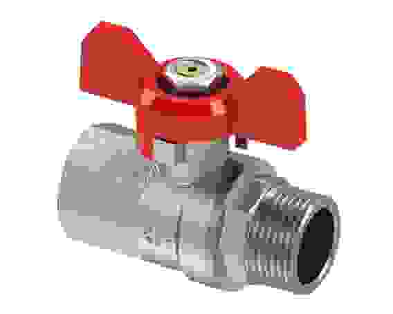 Кран шаровой PN40, 3/4", внутренняя/наружная резьба